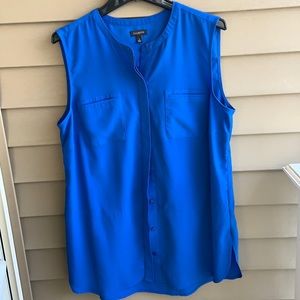 Talbots Sleeveless Royal Blue Tunic Top